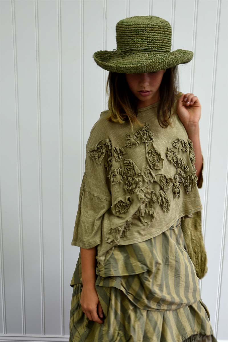 Anemone Crop T-Shirt Short Sleeve - Krista Larson Designs
