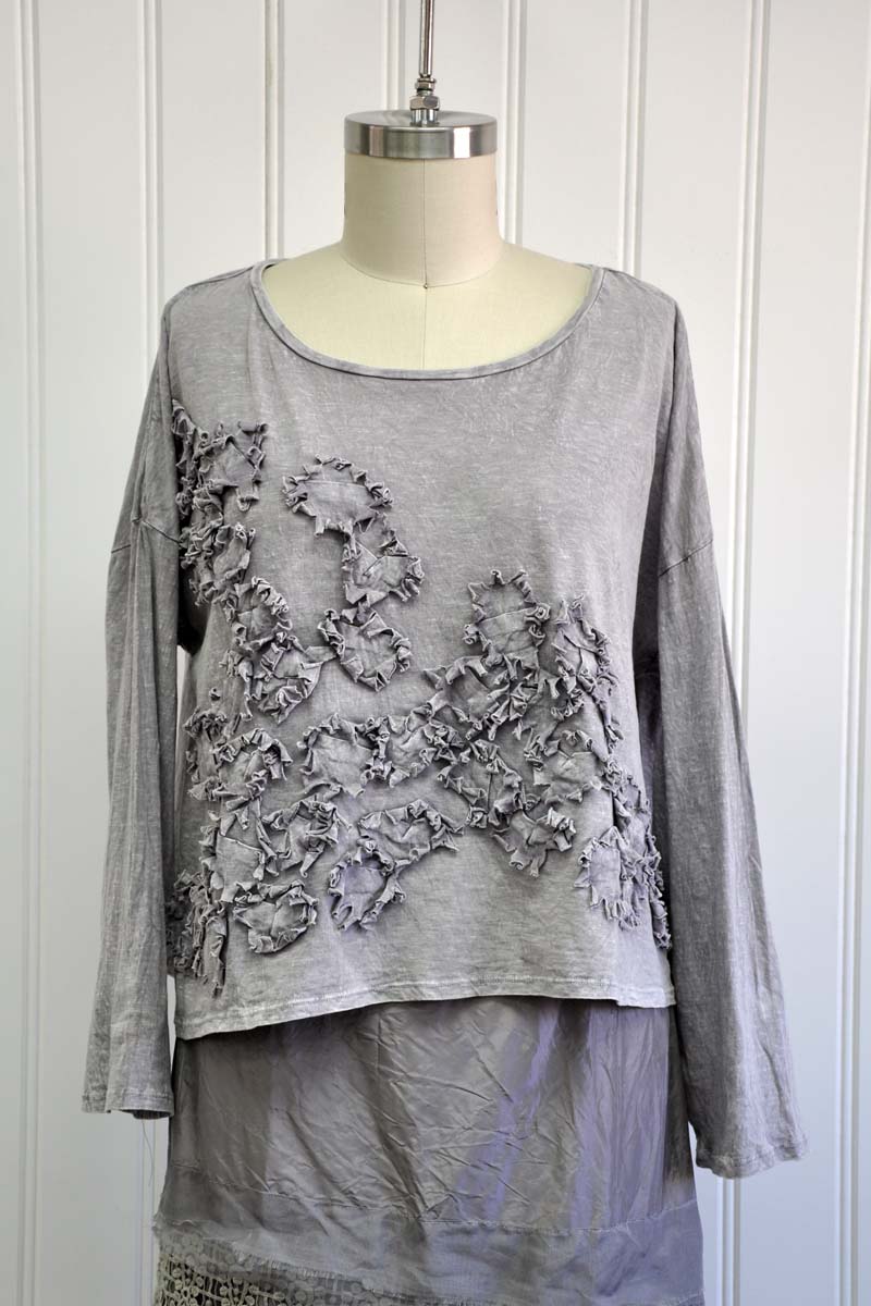 Anemone Crop T-Shirt Long Sleeve - Krista Larson Designs