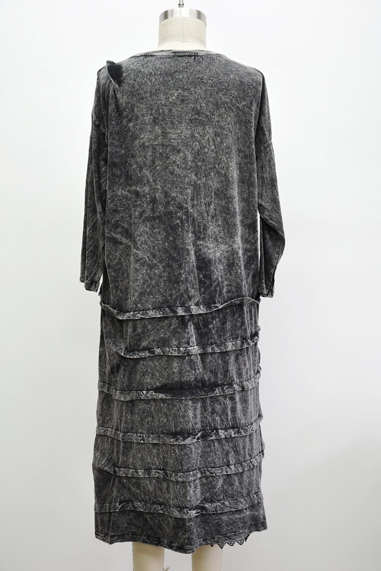 Creased Dress Long Sleeve - Krista Larson Designs