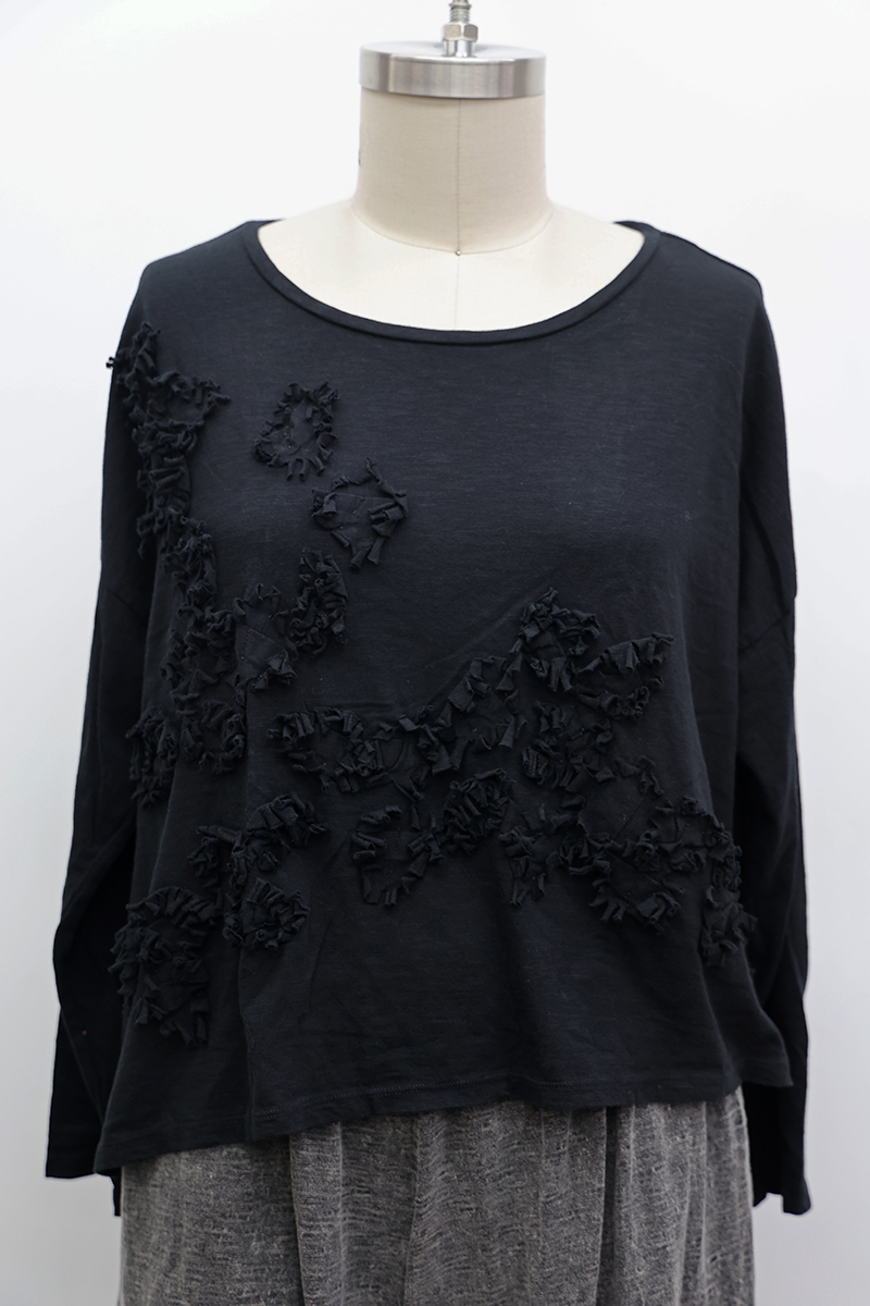 Anemone Crop T-Shirt Long Sleeve - Krista Larson Designs