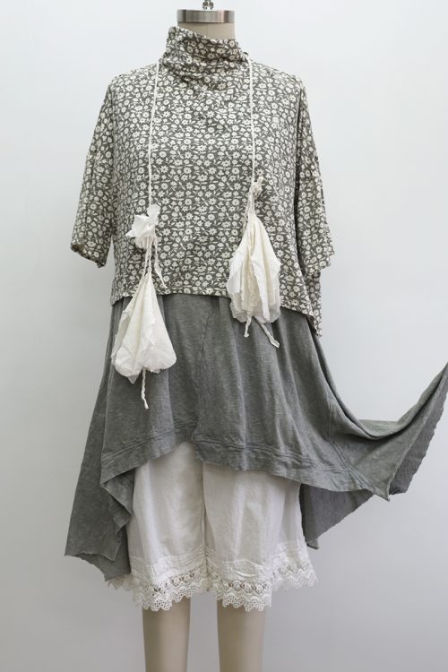 Crop Turtleneck Short Sleeve