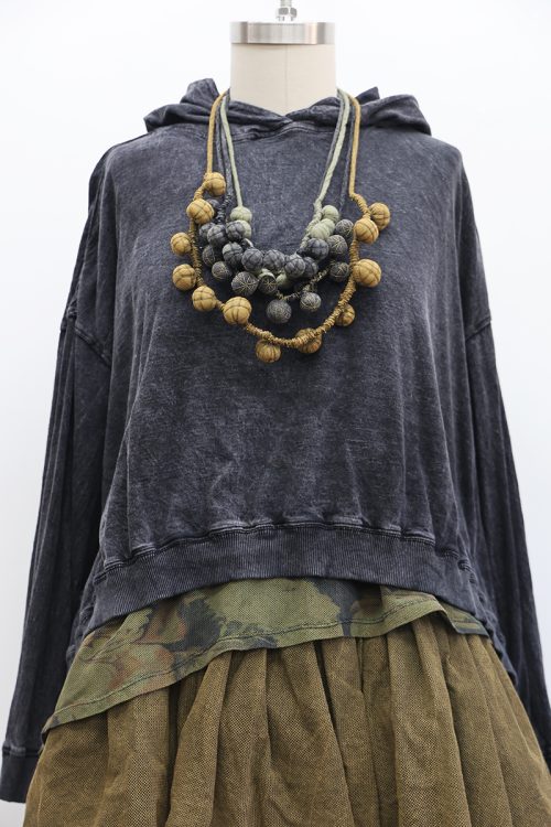 Bode Cropped Hoodie