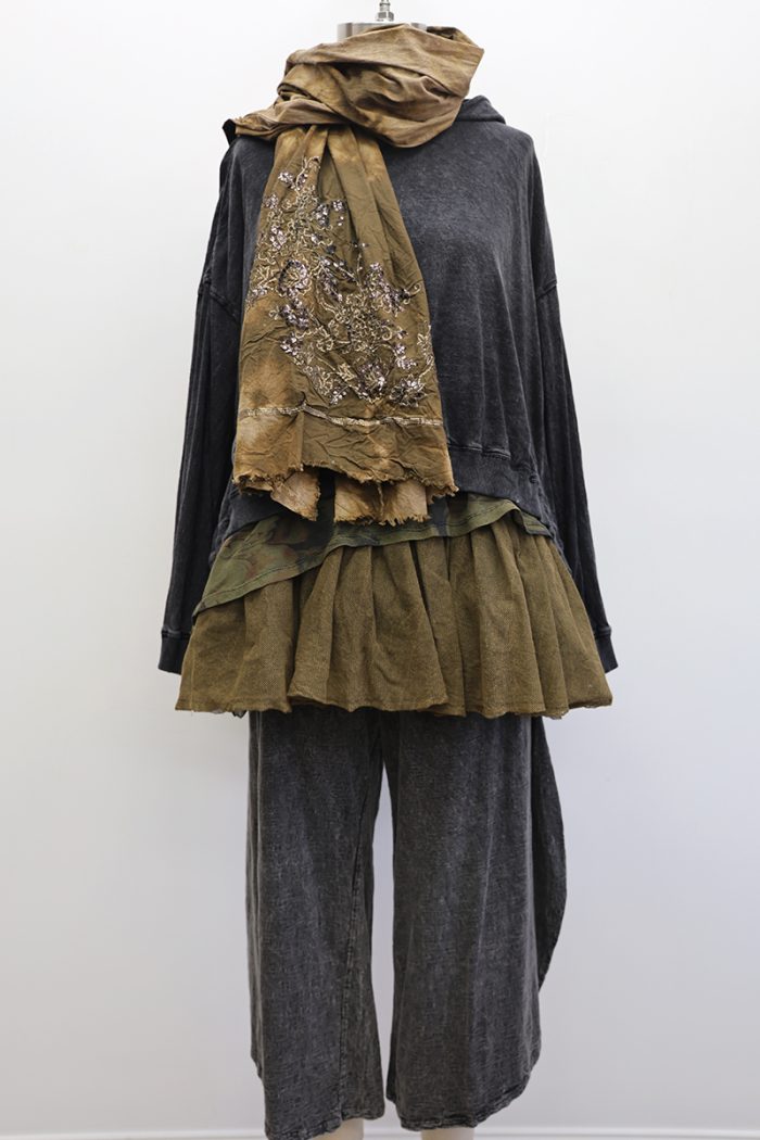 Bode Cropped Hoodie - Image 3