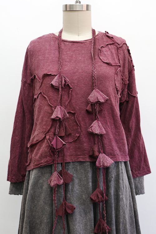 Crop Daisy T-Shirt Long Sleeve