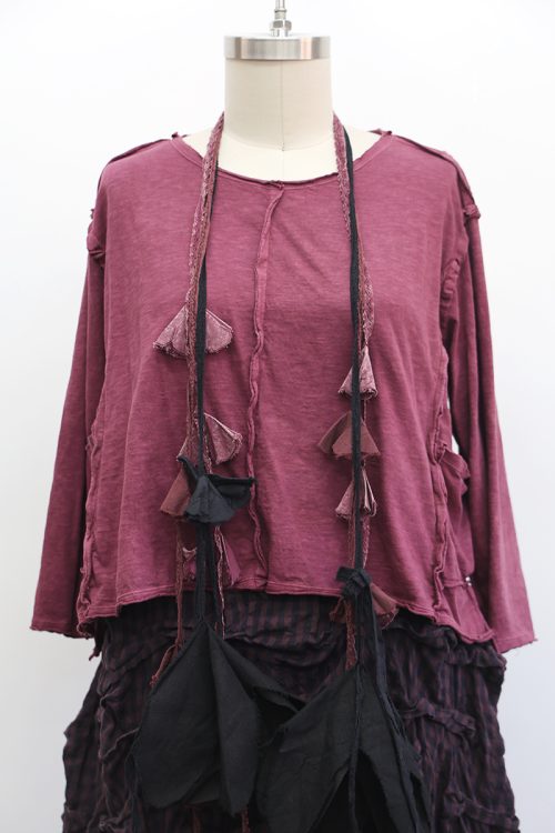 Crop Tunic Tee Long Sleeve