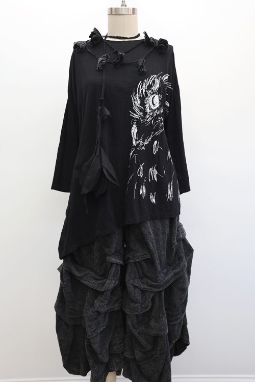 Owl Sketch T-Shirt Long Sleeve