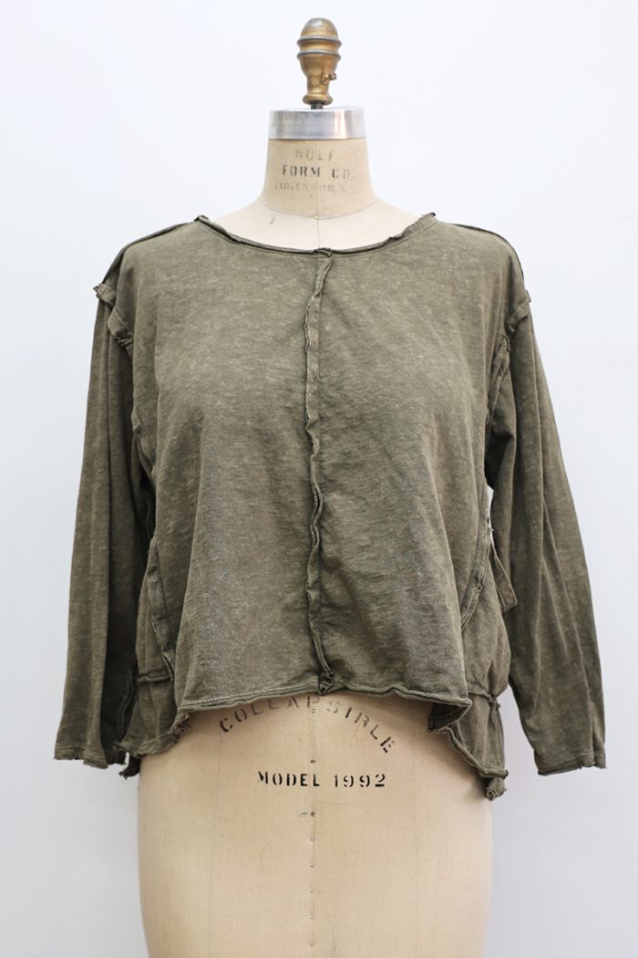 Crop Tunic Tee Long Sleeve - Image 2