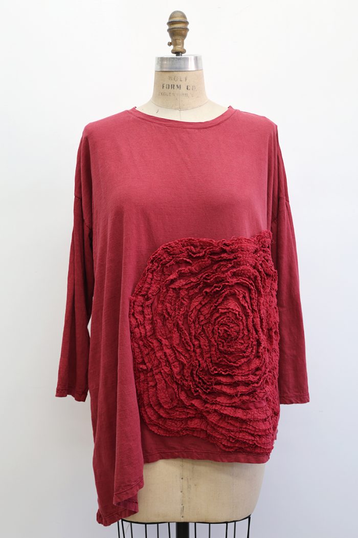 Cabbage Rose T-Shirt Long Sleeve - Image 2