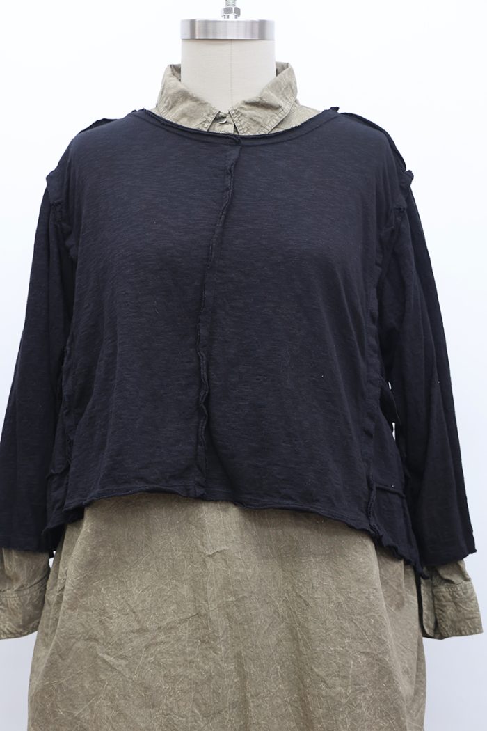 Crop Tunic Tee Long Sleeve - Image 2