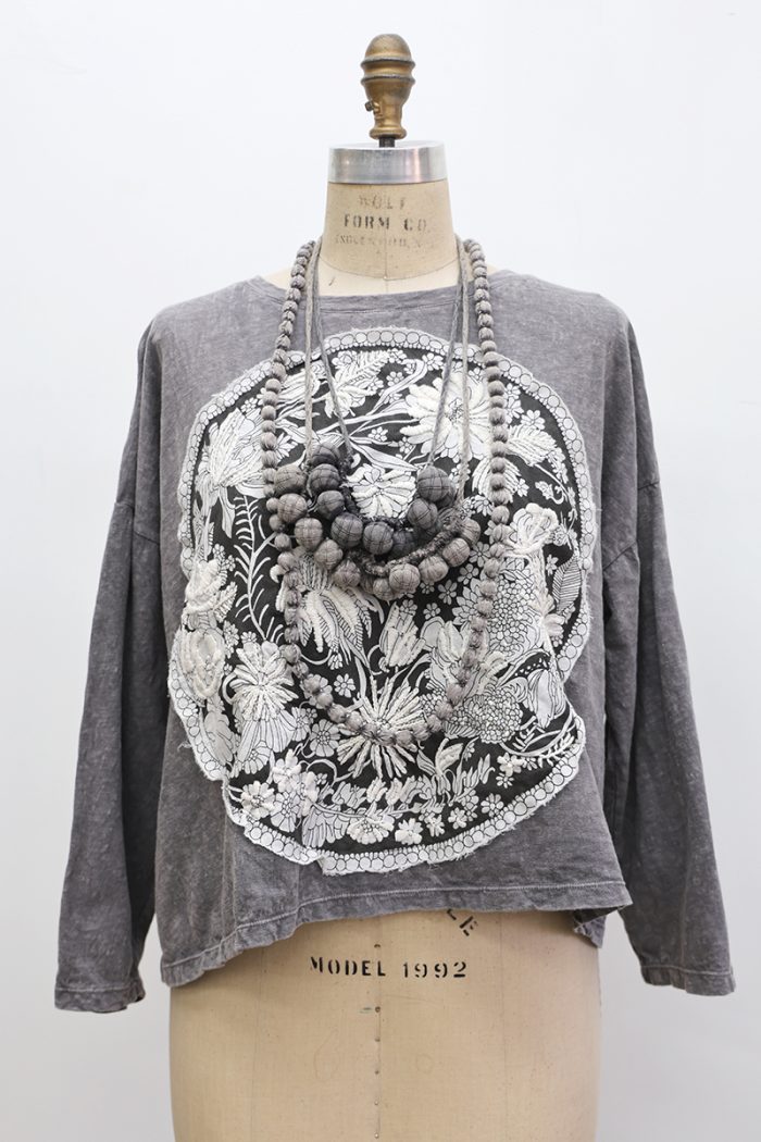 Crop Wildflower T-Shirt Long Sleeve