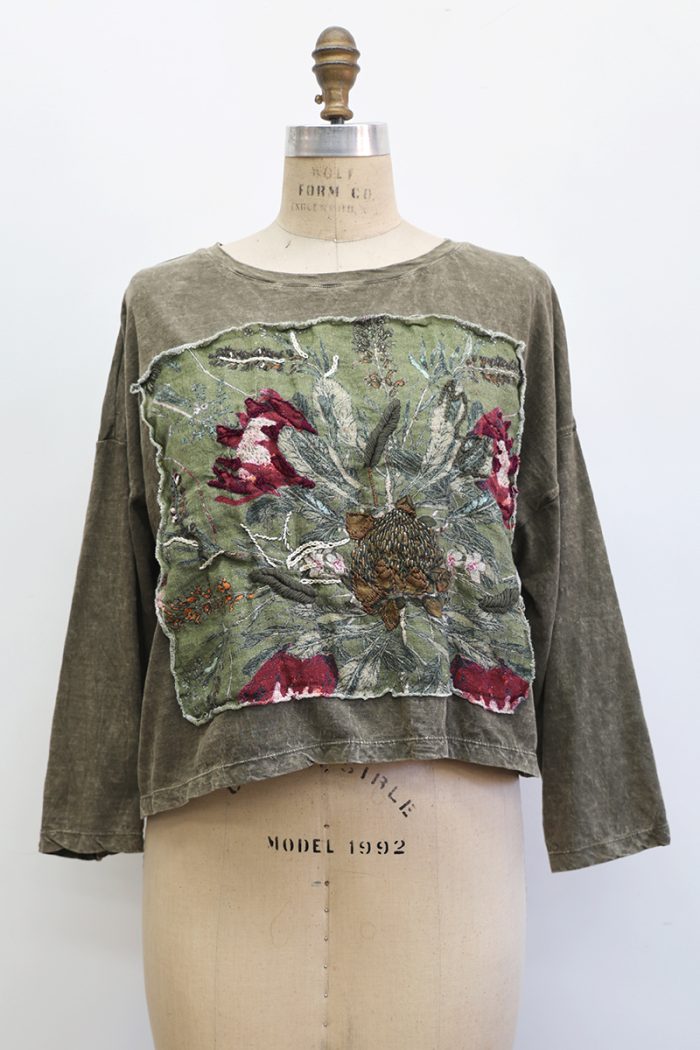 Crop Protea T-Shirt Long Sleeve - Image 2