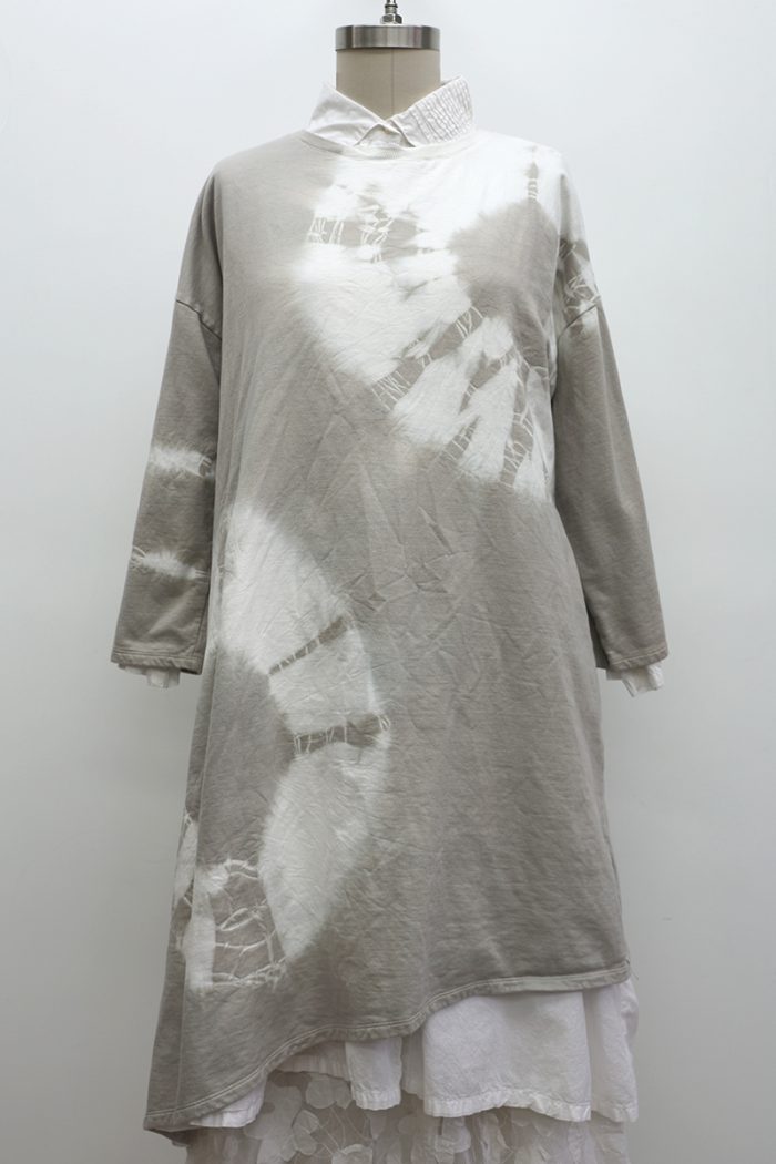 T-Shirt Dress Long Sleeve Tie-Dye - Image 2