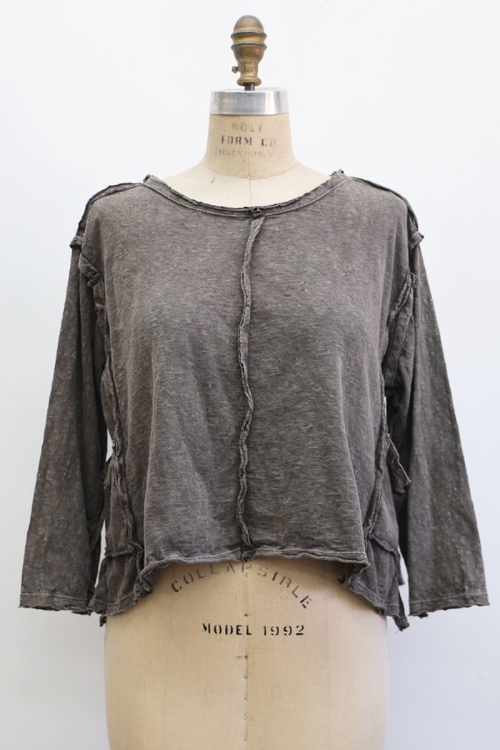 Crop Tunic Tee Long Sleeve - Image 2