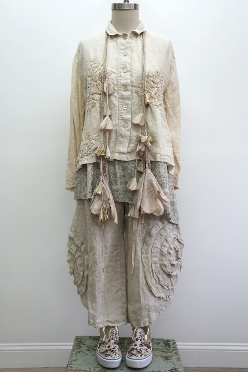 Crop Gardenia Jacket