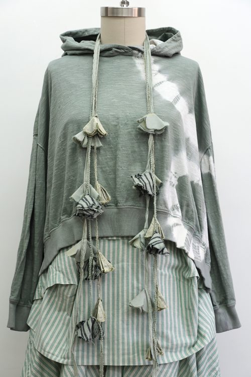 Bode Cropped Hoodie Tie Dye