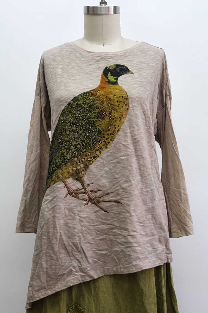 Pheasant T-Shirt Long Sleeve - Image 2