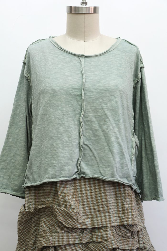 Crop Tunic Tee Long Sleeve - Image 2