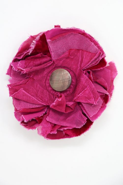 Large Cornflower Pin in Berry
