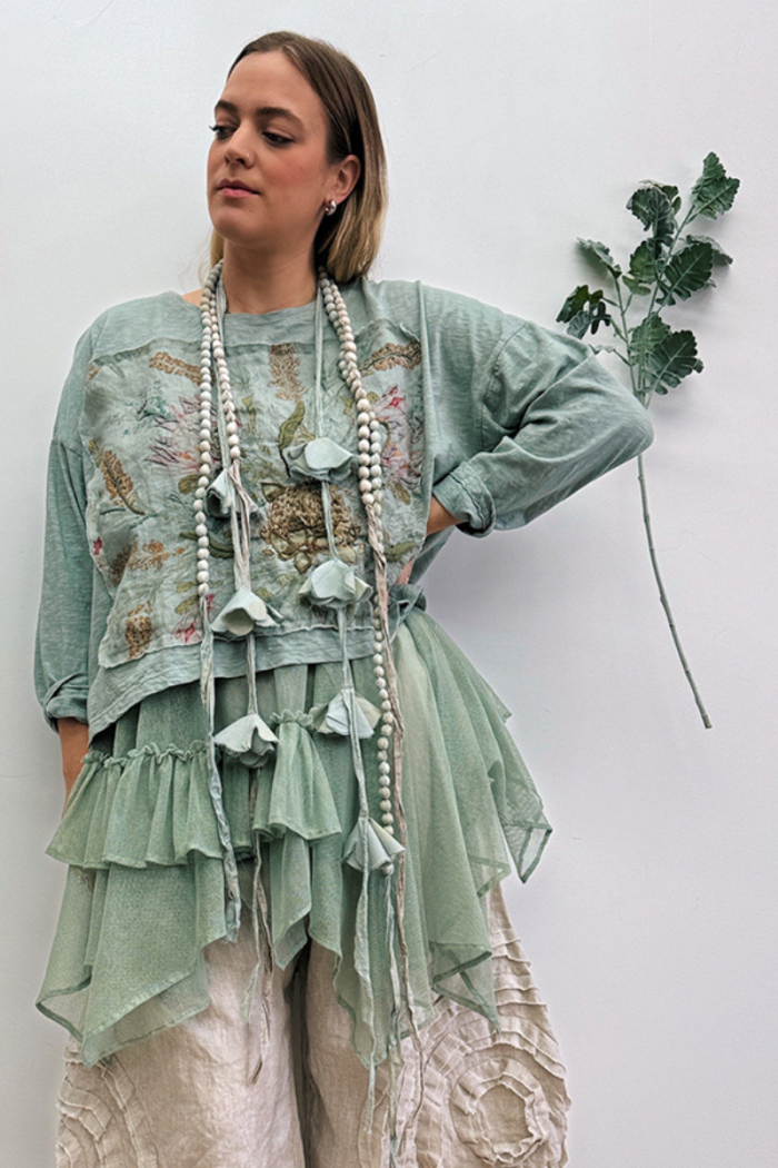 Crop Protea T-Shirt Long Sleeve