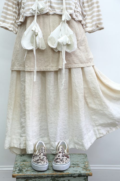 Drawstring Skirt Tie Dye