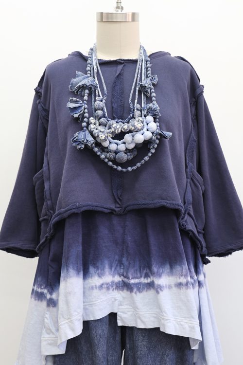 Crop Tunic Sweatshirt Long Sleeve