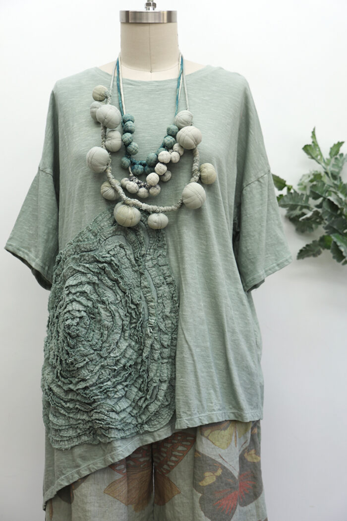 Cabbage Rose T-Shirt Short Sleeve