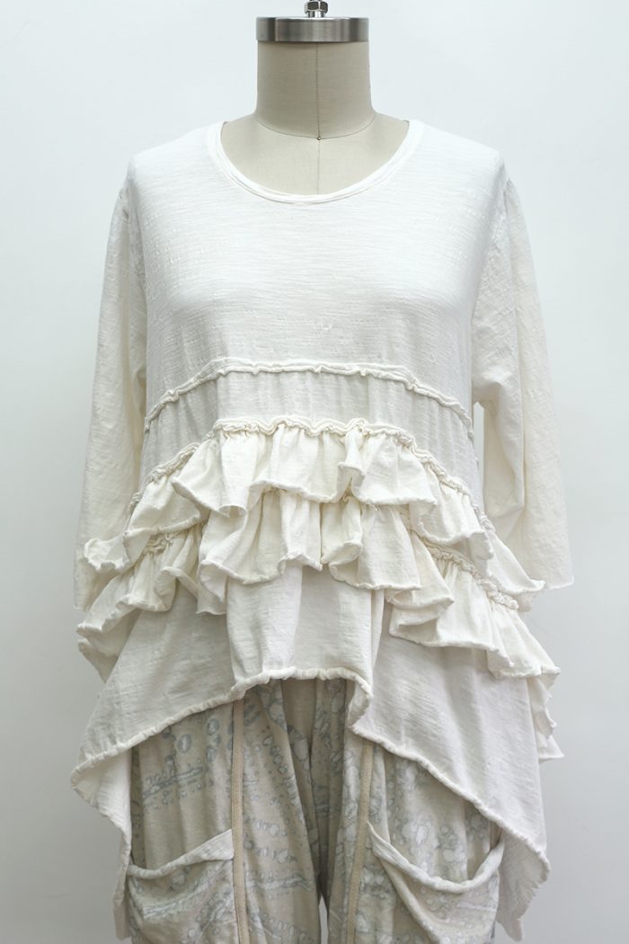 Ruffle Shirt Long Sleeve - Image 2