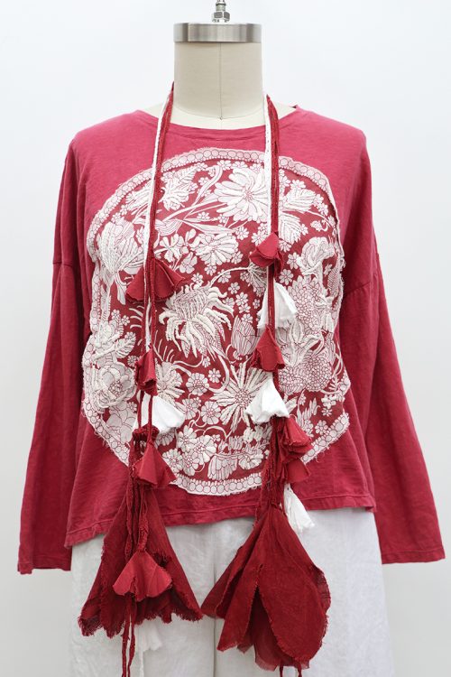 Crop Wildflower T-Shirt Long Sleeve