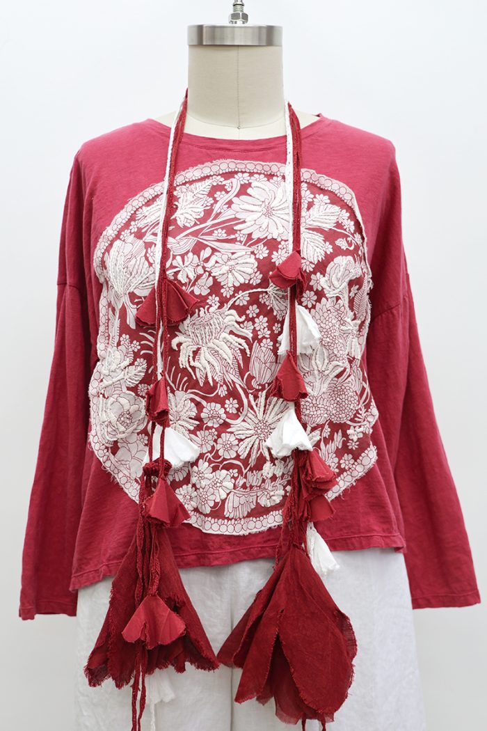 Crop Wildflower T-Shirt Long Sleeve