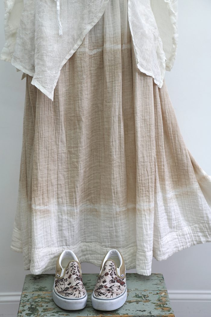Drawstring Skirt Tie Dye