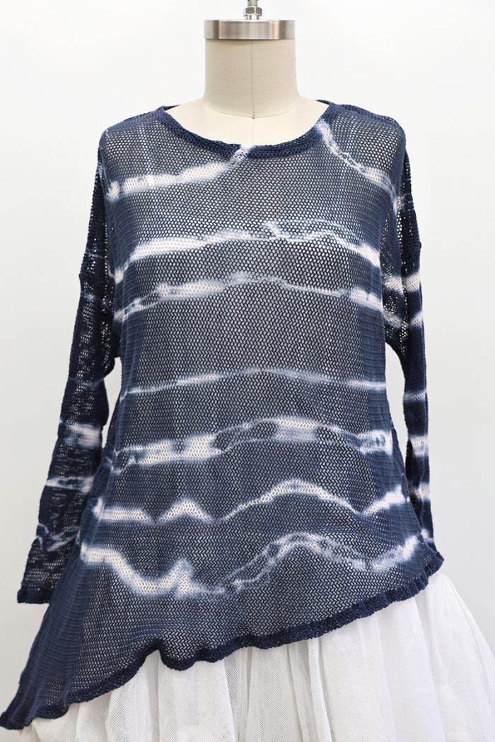 Fishnet T-Shirt Long Sleeve Tie Dye - Image 2