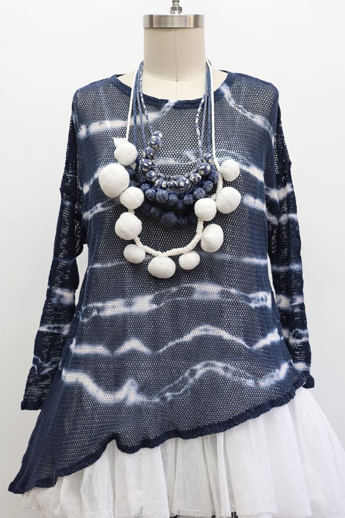 Fishnet T-Shirt Long Sleeve Tie Dye