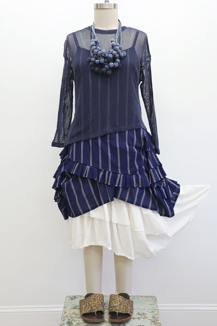 Fishnet Crop T-Shirt Long Sleeve - Image 3