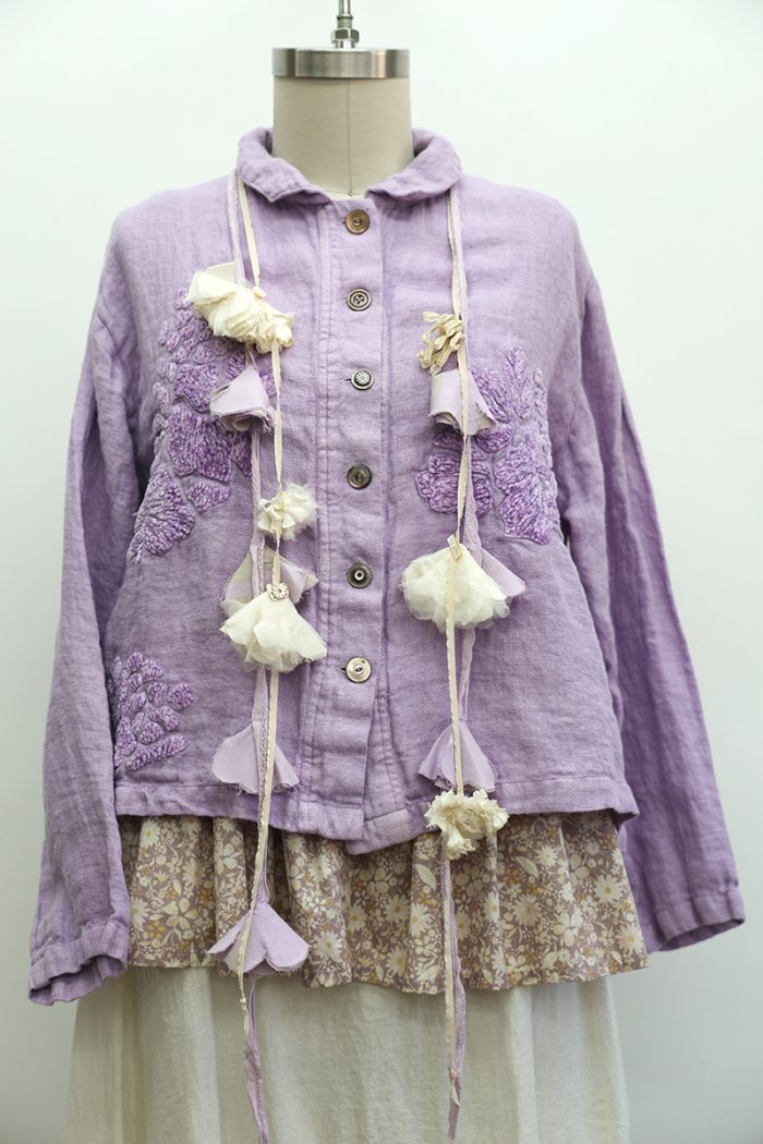 Crop Gardenia Jacket
