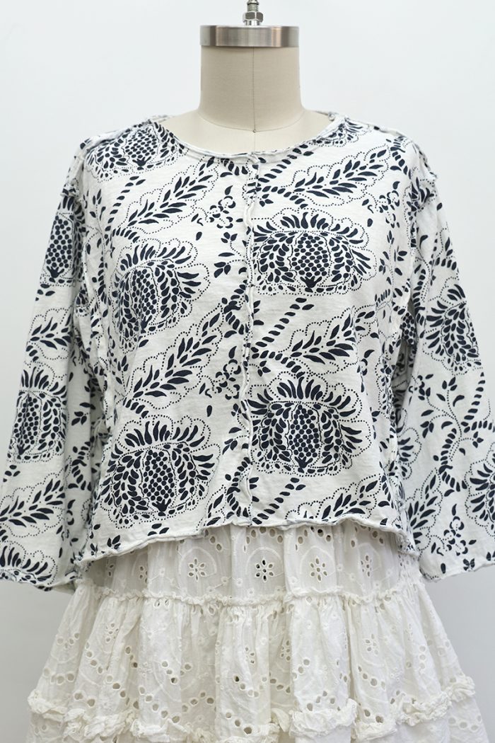 Crop Tunic Tee Long Sleeve - Image 2