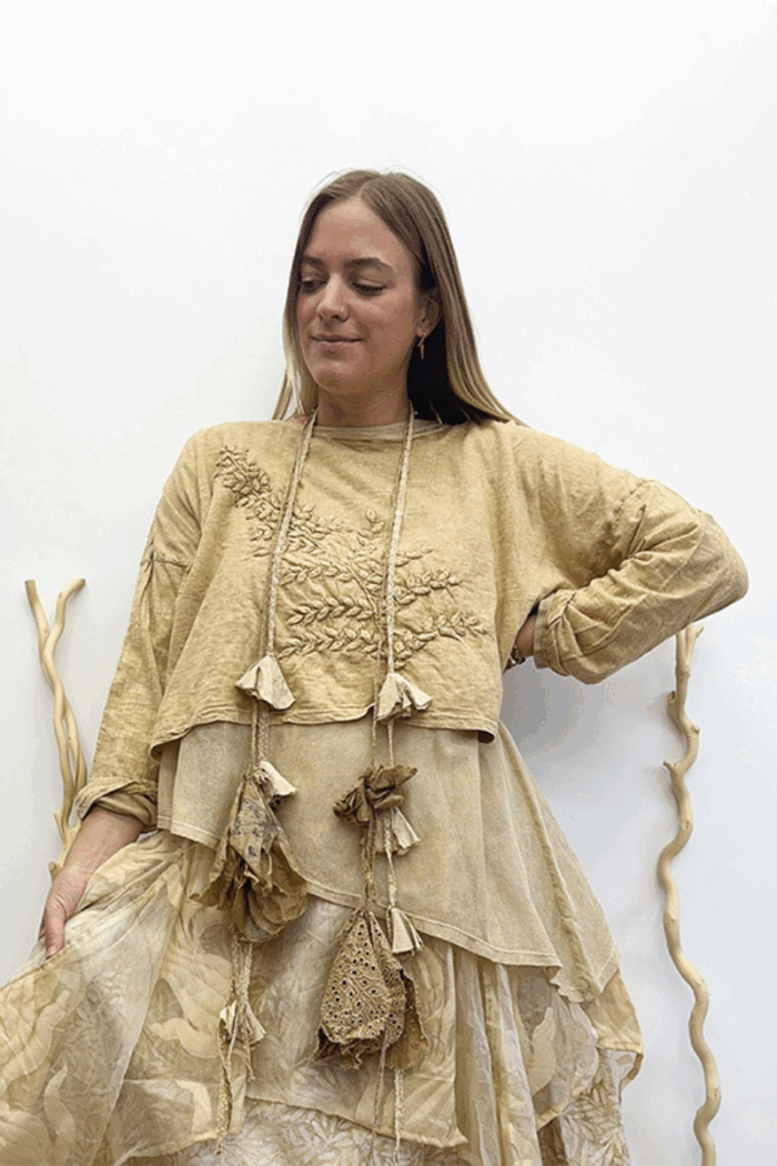 Fern T-shirt Crop Long Sleeve