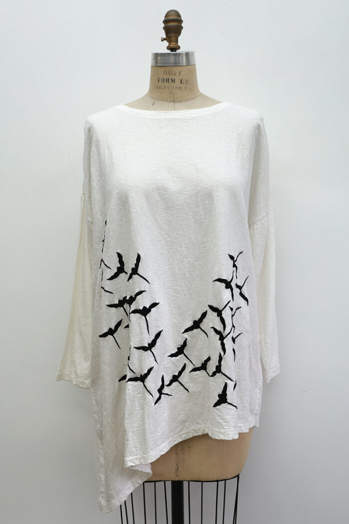 Crane T-Shirt Long Sleeve - Image 2