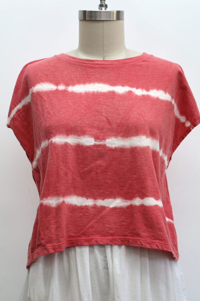 Crop T-Shirt Cap Sleeve Tie Dye - Image 2