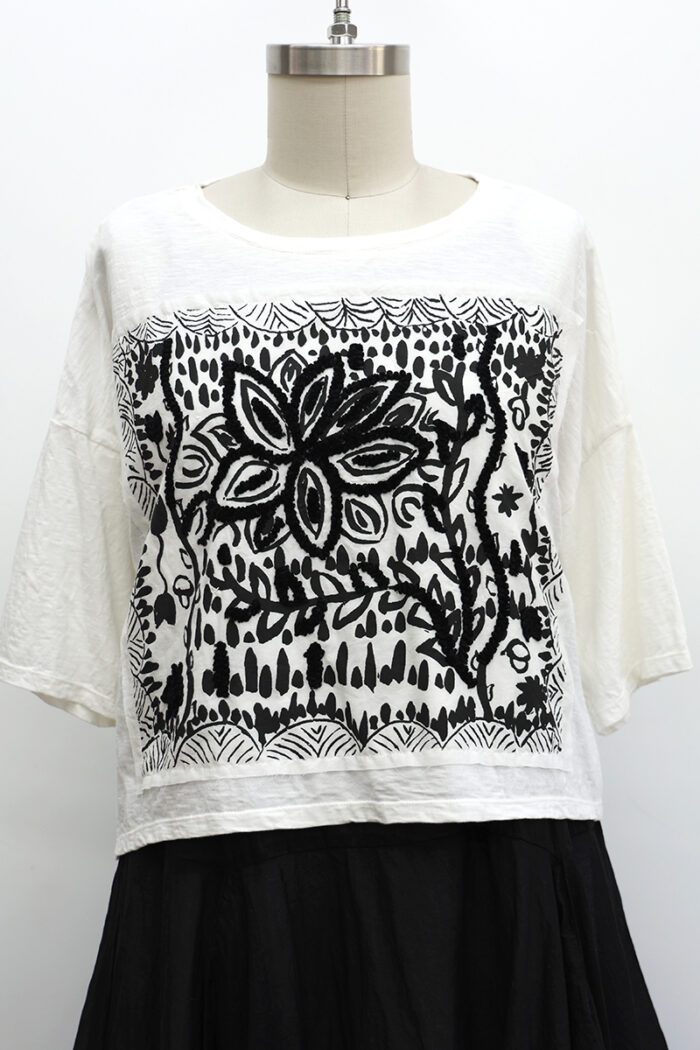Crop Plate T-Shirt Short Sleeve - Image 2