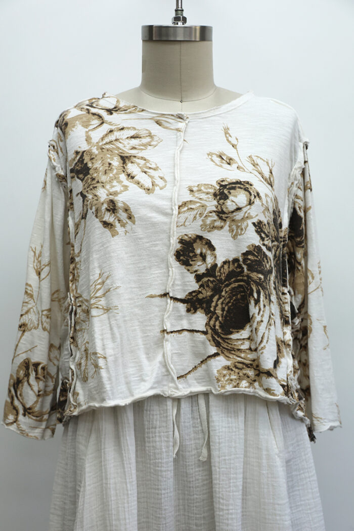 Crop Tunic Tee Long Sleeve - Image 2
