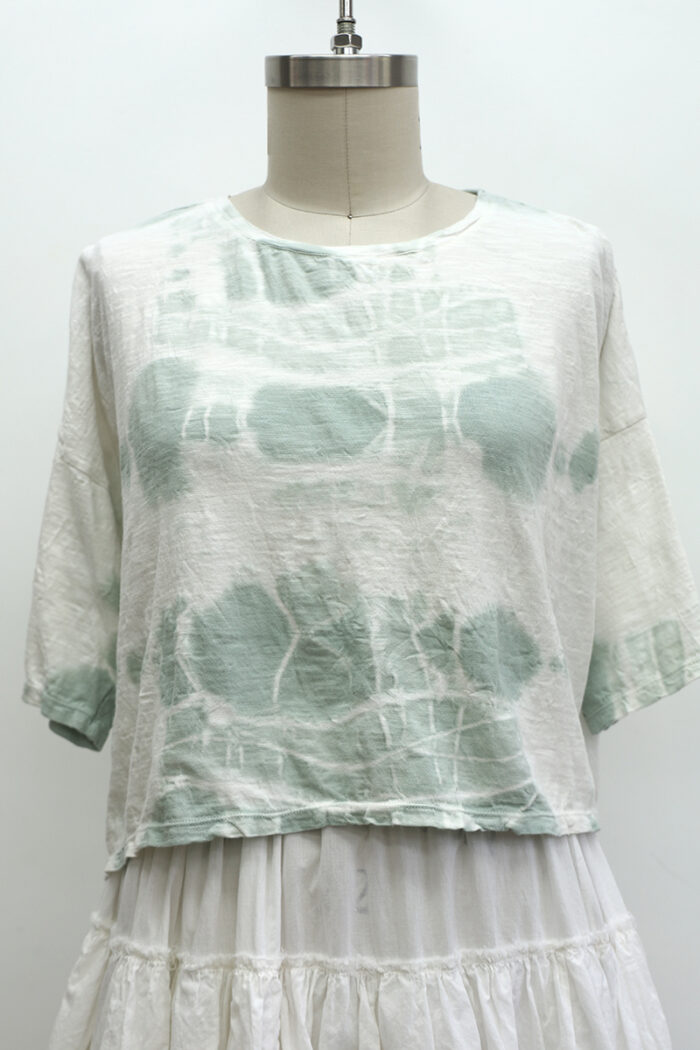Tie Dye Crop T-Shirt Short Sleeve - Image 2