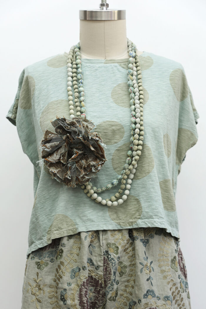 Crop T-Shirt Cap Sleeve