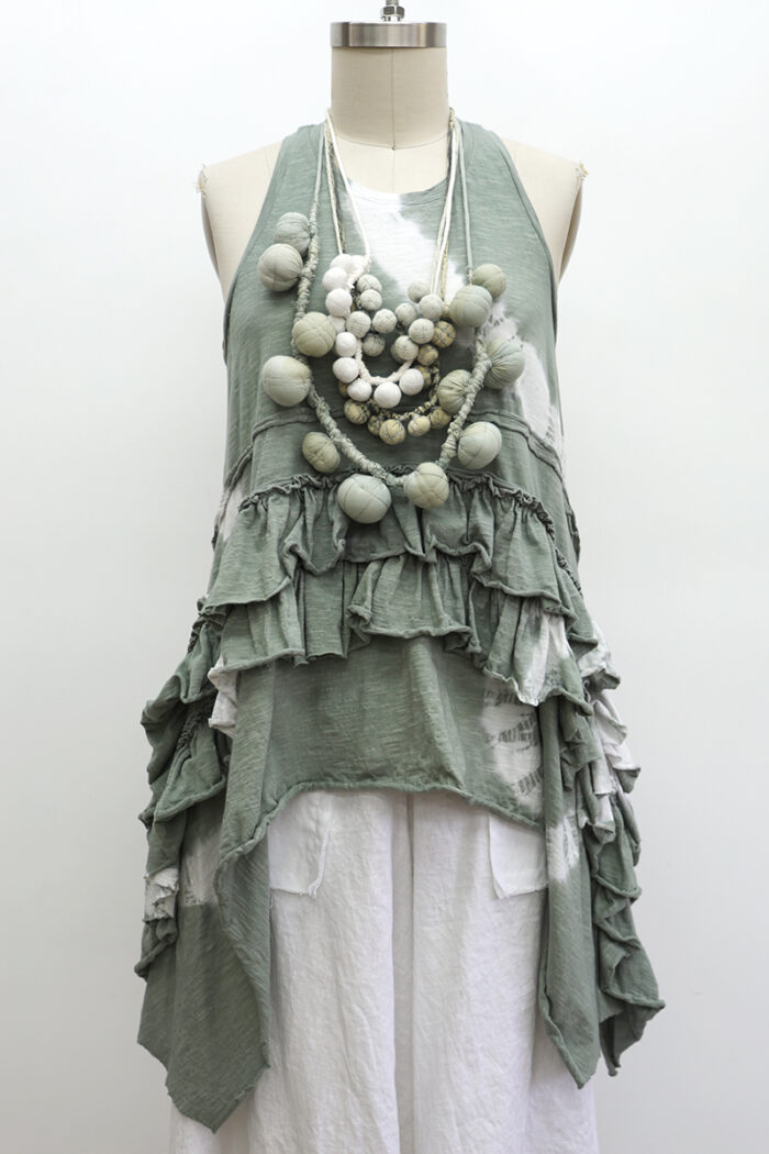 Ruffle Tank Tie Dye