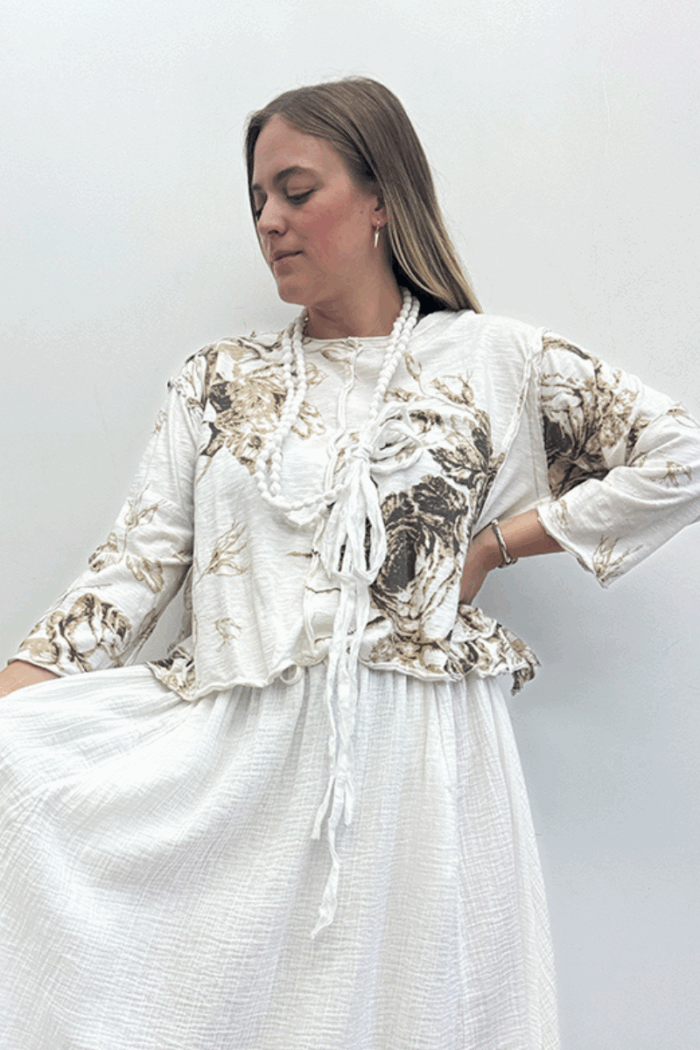 Crop Tunic Tee Long Sleeve