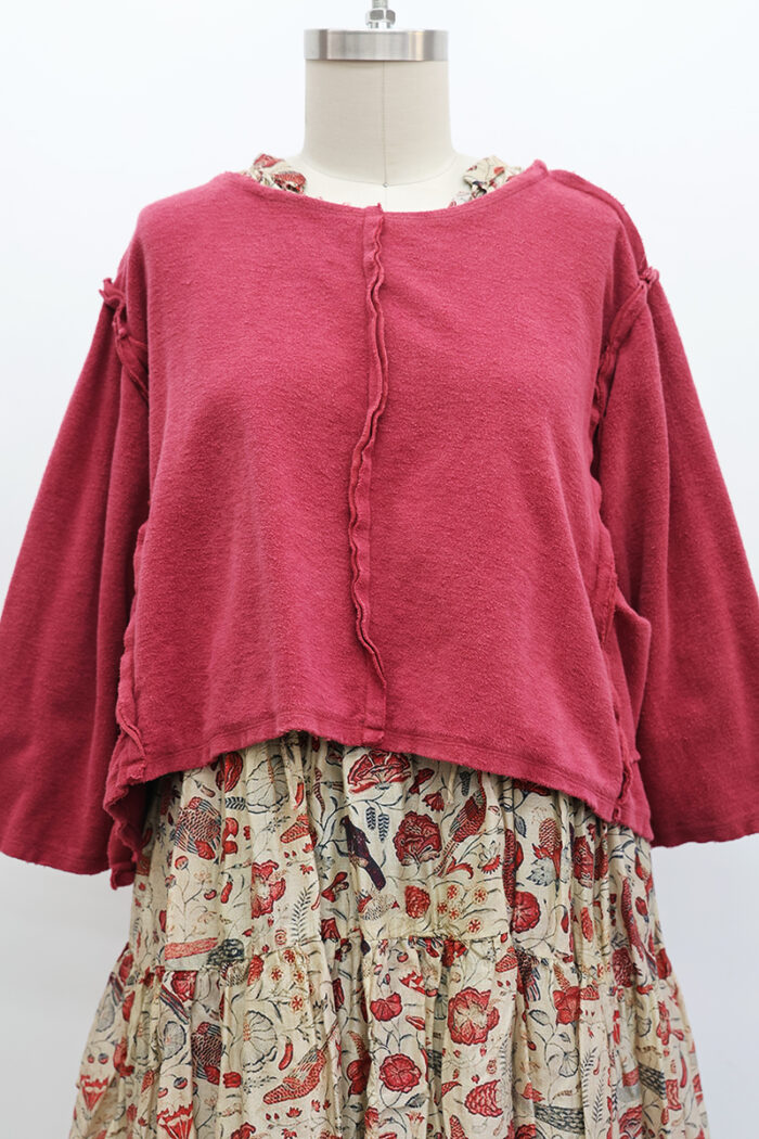 Crop Tunic Sweatshirt Long Sleeve - Image 2