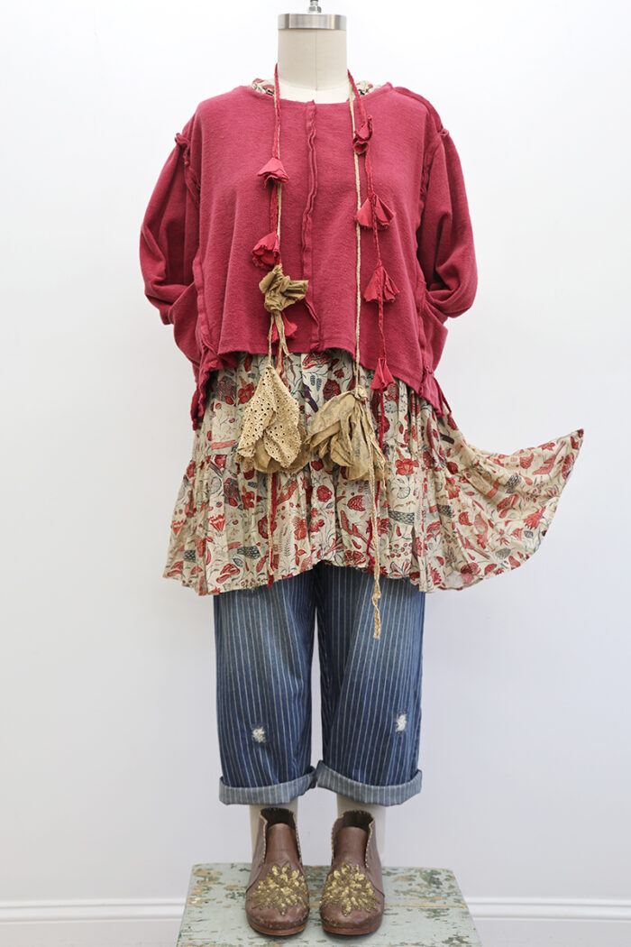 Crop Tunic Sweatshirt Long Sleeve - Image 3