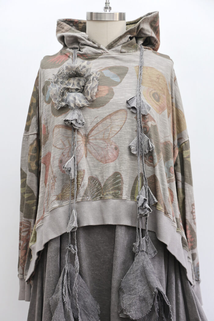 Bode Cropped Hoodie
