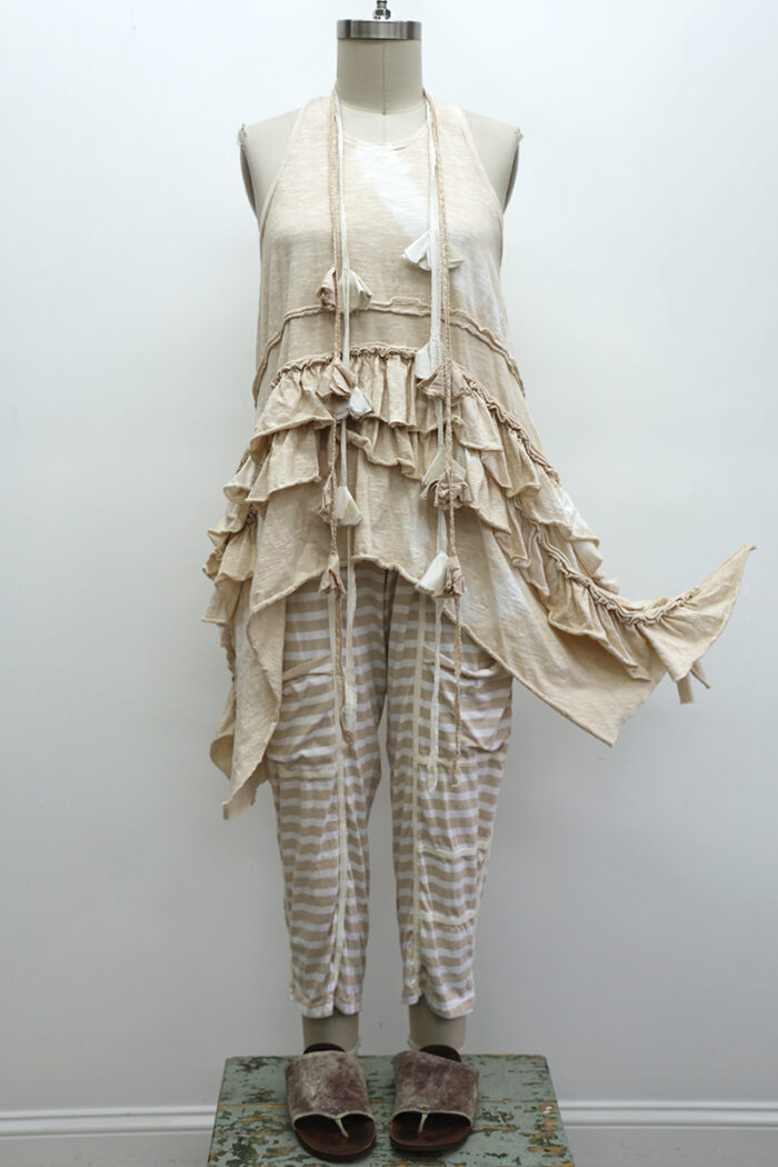 Ruffle Tank Tie Dye