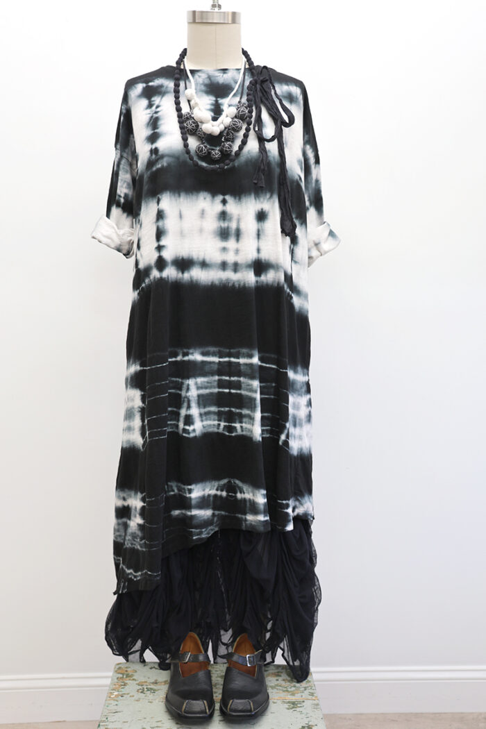 T-Shirt Dress Long Sleeve Tie Dye