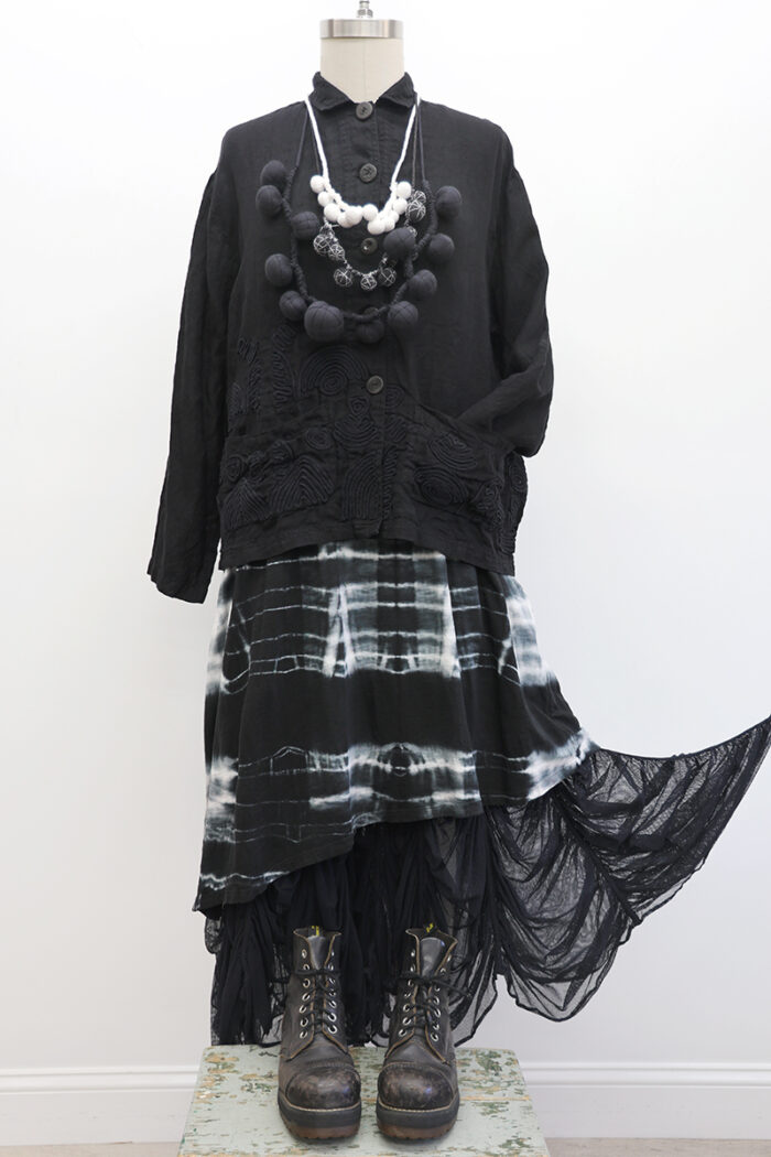 T-Shirt Dress Long Sleeve Tie Dye - Image 4